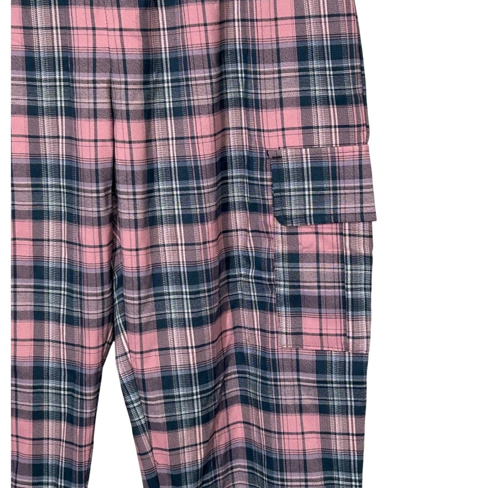Art Class Pink Plaid Cargo Pocket Pants Girls Size XXL 18 NWT - Picture 2 of 9